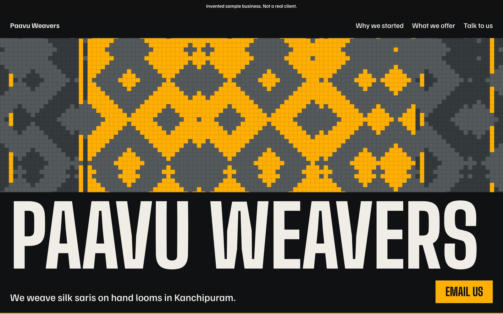 Paavu Weavers in the Strong look