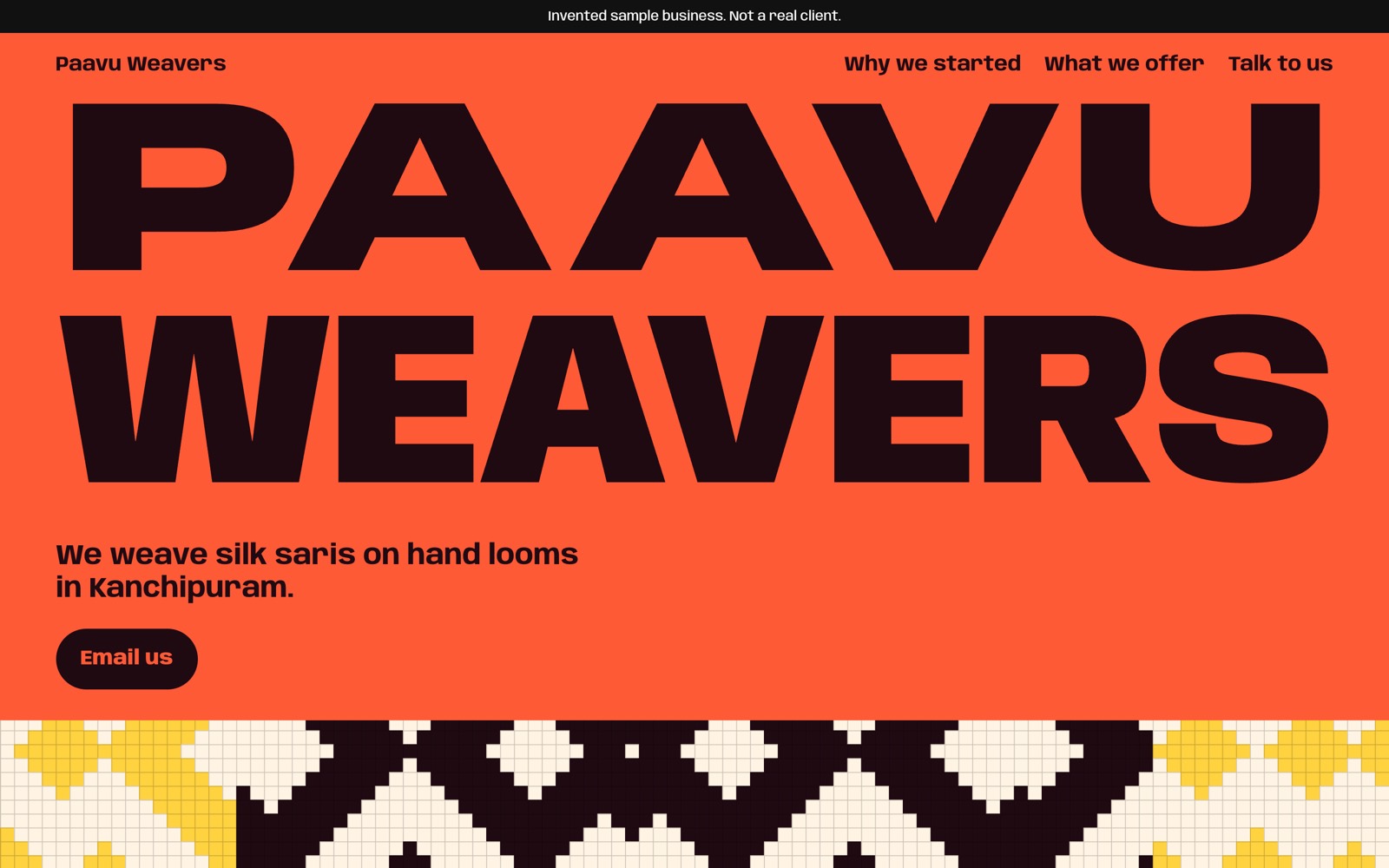 Paavu Weavers in the Bright look